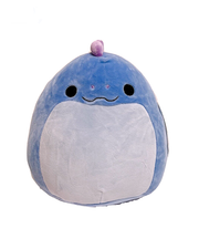 dark blue eel plush with light grey belly.